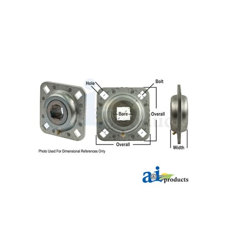 Bearing, Flanged Disc; Square Bore, Re-Lubricatable 8.5 X6 X2.5